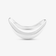 14K white gold thin curved bubble ring