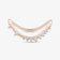 MULTI DIAMOND CURVED RING