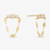 14K yellow gold solo diamond blake draping studs