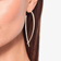 Upside down hoops small diamond front to back - on model