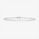 14K white gold graduating diamond tennis bracelet