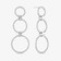 THREE CIRCLE DIAMOND EARRINGS