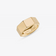 14K yellow gold hollow rock ring