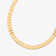 GOLD FLASH TILE GROOVED NECKLACE
