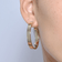 Vanity hollow hoops - on model