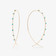 LARGE MULTI SOLO TURQUOISE UPSIDE DOWN HOOPS