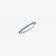 14K yellow gold turquoise baguette stackable ring