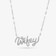 SMALL CURSIVE WIFEY DIAMOND NECKLACE