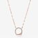 14K rose gold eclipse diamond necklace