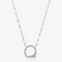 14K white gold eclipse diamond necklace
