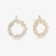 MIXED FANCY DIAMOND CIRCLE HOOPS