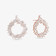 MIXED FANCY DIAMOND CIRCLE HOOPS