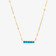 TURQUOISE BAR PENDANT NECKLACE
