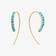MINI TURQUOISE HOOKED ON HOOPS