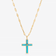 Turquoise cross necklace