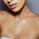Turquoise cross necklace - on model