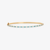 14K yellow gold turquoise & diamond bangle