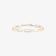 14K yellow gold paperclip chain bracelet