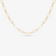 14K yellow gold paperclip chain necklace