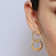 DOUBLE INTERLOCKING CIRCLE EARRINGS