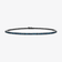 14K black gold denim blue diamond tennis bracelet