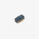 14K yellow gold denim blue diamond curved cigar ring