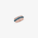 14K rose gold denim blue & white diamond kinetic ring