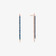 DENIM BLUE DIAMOND LINEAR TENNIS EARRINGS