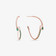 WAVEY GREEN EMERALD & PEAR DIAMOND HOOPS
