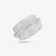 14K white gold mega diamond kinetic ring