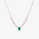 GREEN EMERALD & PEAR DIAMOND NECKLACE