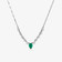 GREEN EMERALD & PEAR DIAMOND NECKLACE
