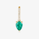 GREEN EMERALD & DIAMOND REMOVEABLE PENDANT