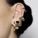Bubble hollow hoops - on model