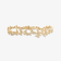 14K yellow gold multi butterfly pave diamond bracelet