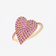 14K yellow gold wrapped heart pink sapphire ring