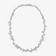 14K white gold pave diamond butterfly necklace