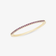 14K yellow gold thin pink sapphire stack ring