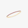 14K yellow gold thin pink sapphire stack ring