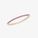 14K rose gold thin pink sapphire stack ring