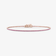 14K rose gold thin pink sapphire tennis bracelet
