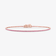 14K rose gold thin pink sapphire tennis bracelet
