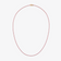 14K yellow gold thin pink sapphire tennis necklace