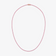 14K rose gold thin pink sapphire tennis necklace
