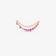 14K rose gold curved solo pink sapphire constellation ring