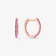 14K rose gold mini pink sapphire huggies