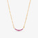 MINI CURVED PINK SAPPHIRE NECKLACE