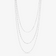 14K white gold triple strand blake & petite nude necklace