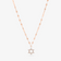 14K rose gold mini star of david diamond necklace