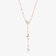 TRIPLE BUTTERFLY DIAMOND LARIAT NECKLACE